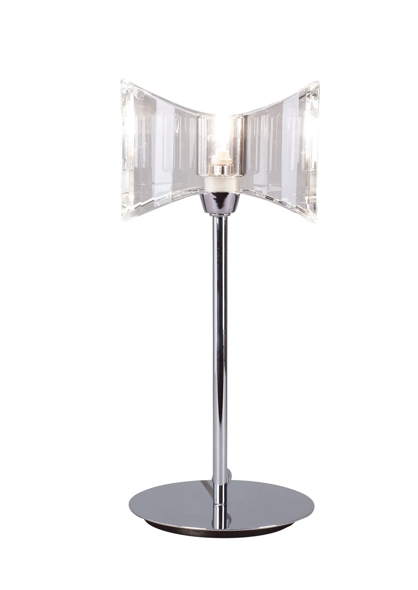 Kromo Polished Chrome Table Lamps Mantra Armed Table Lamps